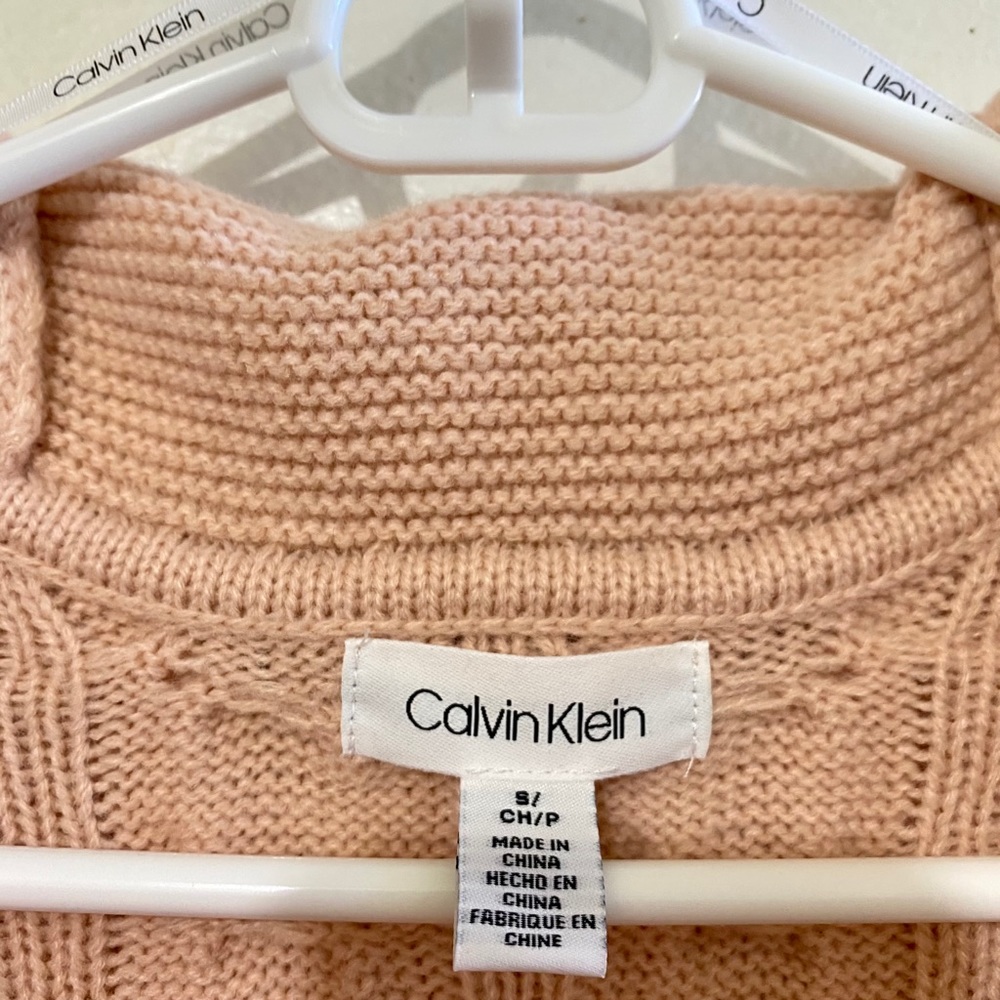 Calvin Klein Chunky Knit Cowl Neck Sweater - Picture 3 of 3